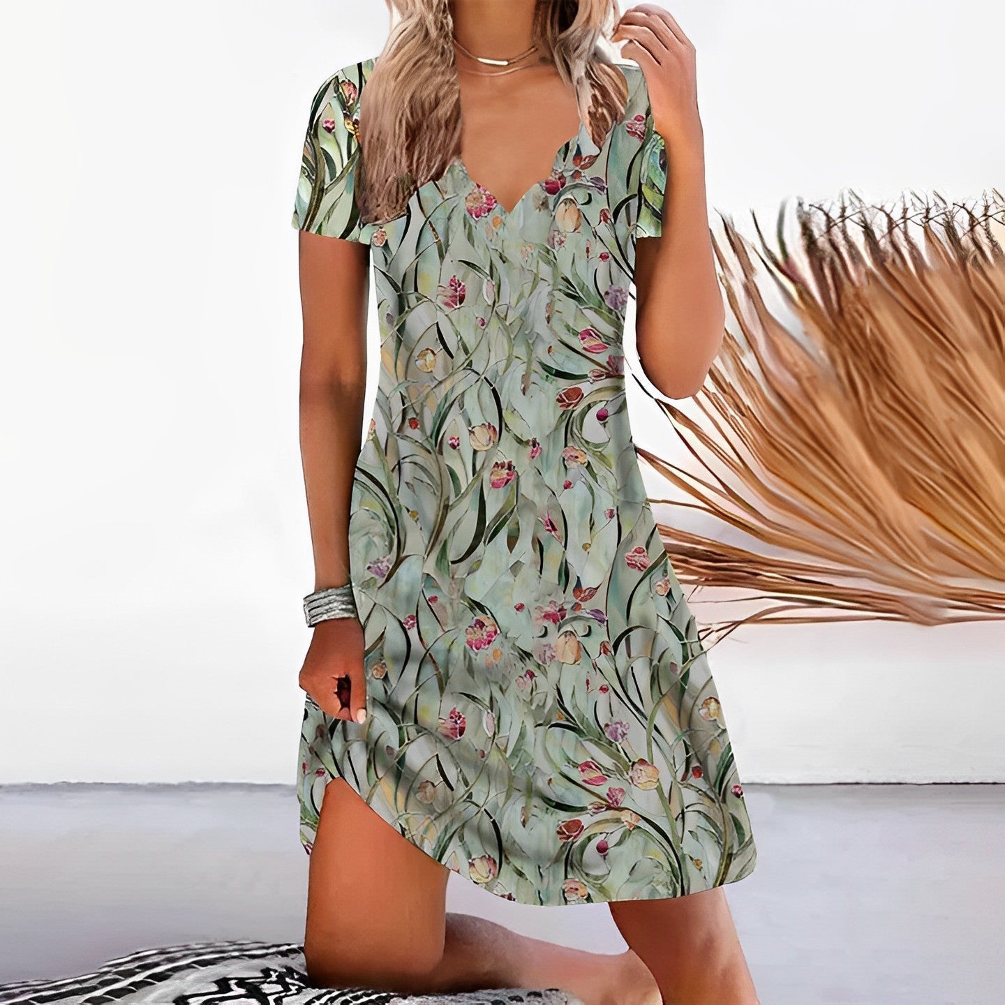 Vestido Fresco y Floral Maya